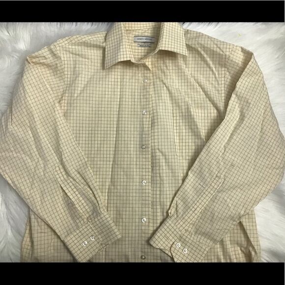 Yellow checkered dress top - Picture 1 of 5